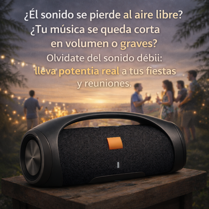 ¡Últimas Unidades! BOOMBOX 3™ – Sonido Imbatible y Diseño Compacto