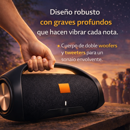 ¡Últimas Unidades! BOOMBOX 3™ – Sonido Imbatible y Diseño Compacto