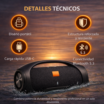 ¡Últimas Unidades! BOOMBOX 3™ – Sonido Imbatible y Diseño Compacto