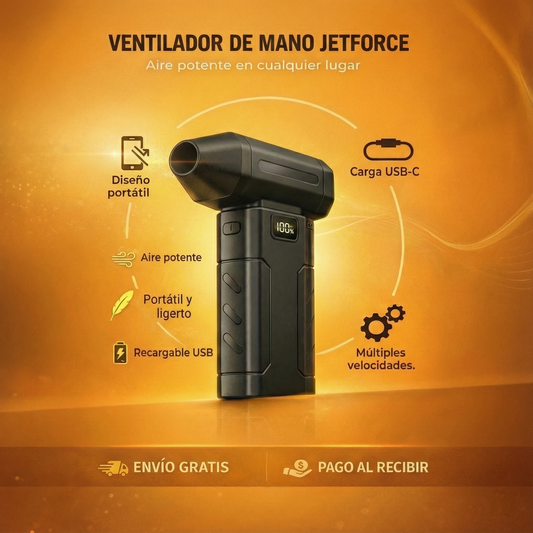 JetForce™ - Mini Turbo de Aire Portátil Compacto y de Alta Potencia