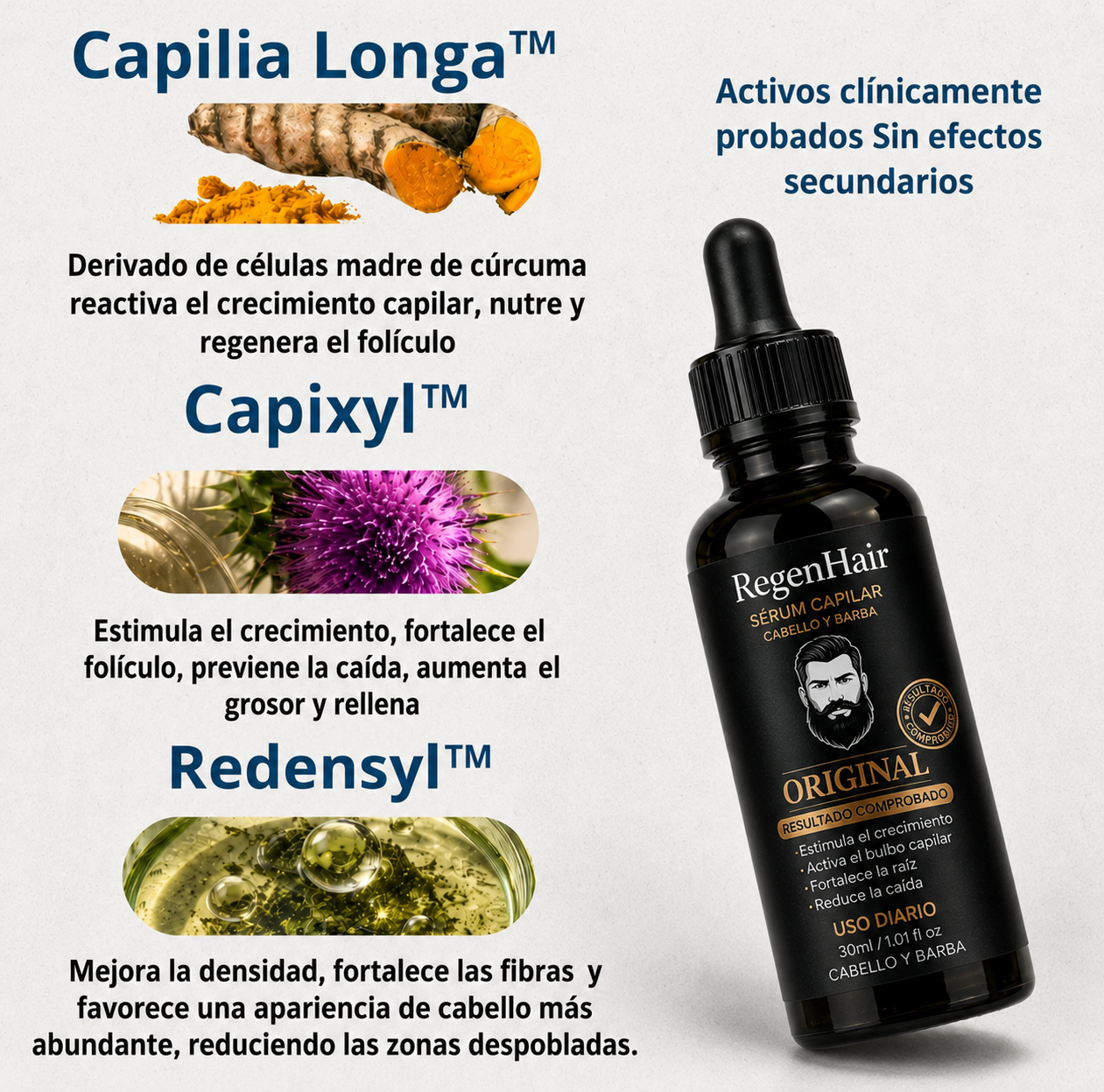 [Compra 1 y llévate 3] - cabello y barba más fuertes, densos y cuidados