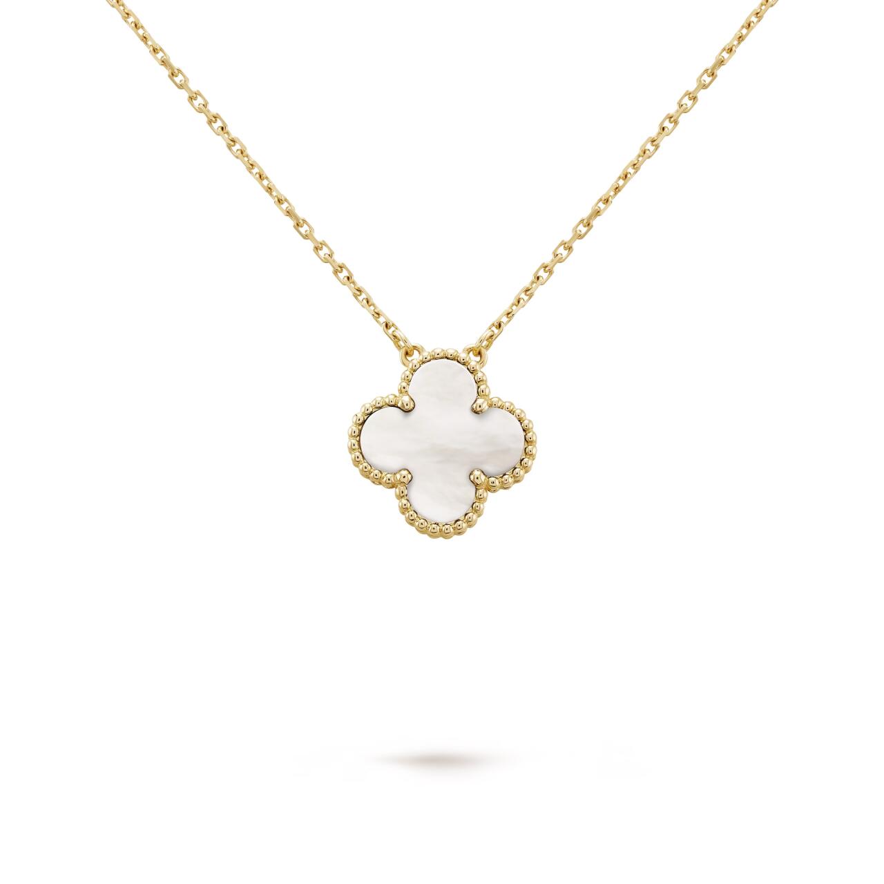 Collar de trébol de 4 hojas de Van Cleef | Chapado en oro + envío gratis